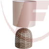 Tischleuchte braun/beige, Sockel E14