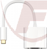 Adapter, USB-C™-Stecker > VGA-Buchse (15-polig), weiß