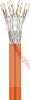 CAT 7A Duplex-Netzwerkkabel - 100m Ring - S/FTP (PiMF), Orange