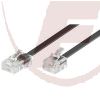 8P4C/RJ45-Stecker > 6P4C/RJ11-Stecker 15m Modularkabel schwarz