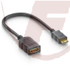 deleyCON Mini HDMI Portsaver Adapter Kabel