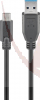 USB-3.0 Kabel, USB-A Stecker/USB-C Stecker, 3m, bis 5 Gbit/s