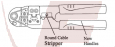 3Weg-Crimpzange für 8pol-Modularstecker - TWZ210