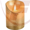 LED Kerze 10cm goldfarben - Lotti 44432