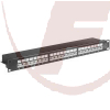 19" CAT 6A Ethernet Patch Panel 24 Port STP Geschirmt