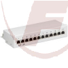 CAT 5e Ethernet Patch Panel 12 Port STP Geschirmt