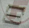Pfostenverbinder 16-polig schwarz mit Zugentlastung für Flachkabel