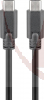 USB-3.0 Kabel, USB-C/C Stecker/Stecker, 0,5m, bis 20 Gbit/s schwarz